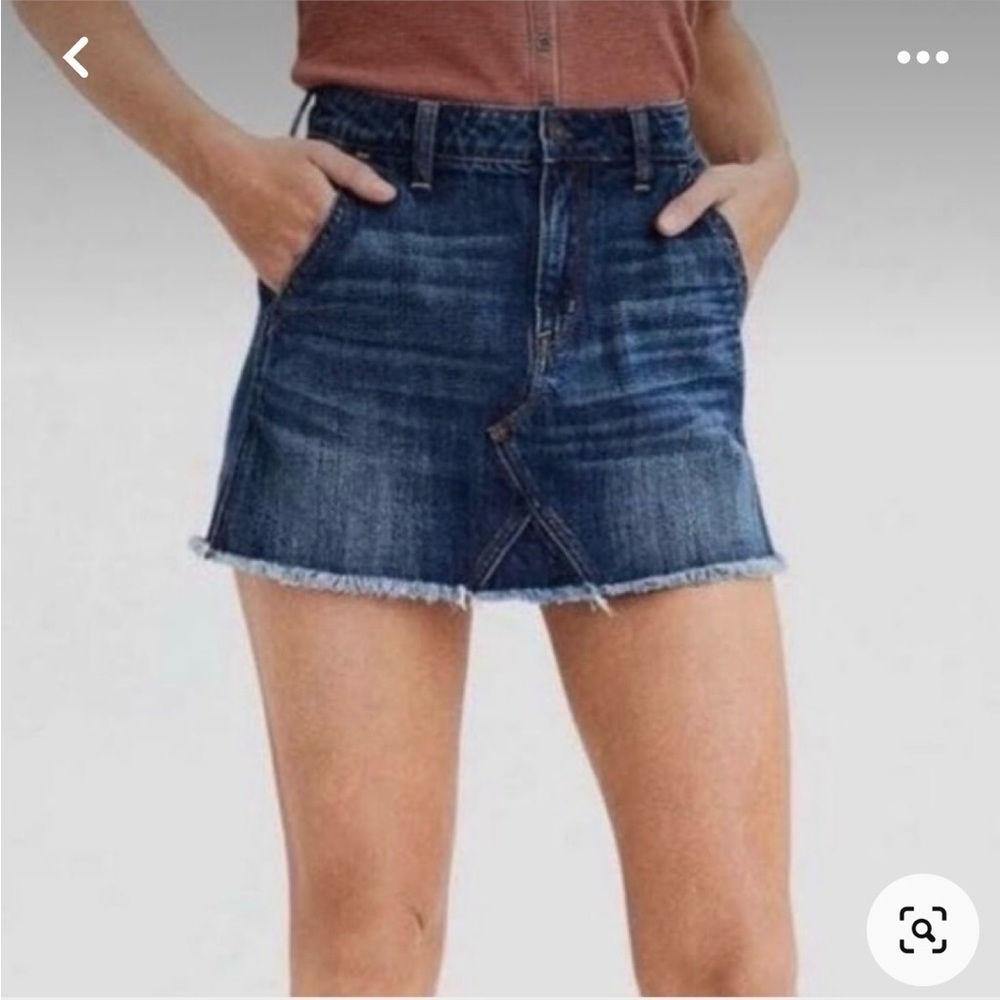 American Eagle Hi-Rise Festival Mini‎ Jean Skirt
